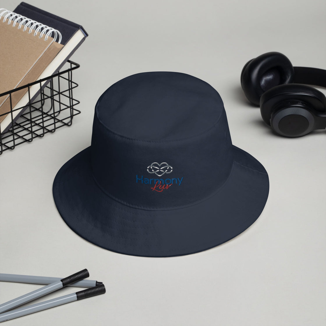 Harmony Luv Bucket Hat Navy