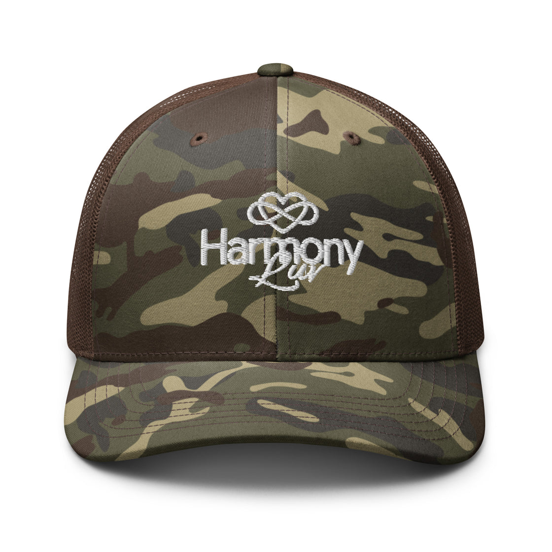 Harmony Luv Camo Trucker Hat