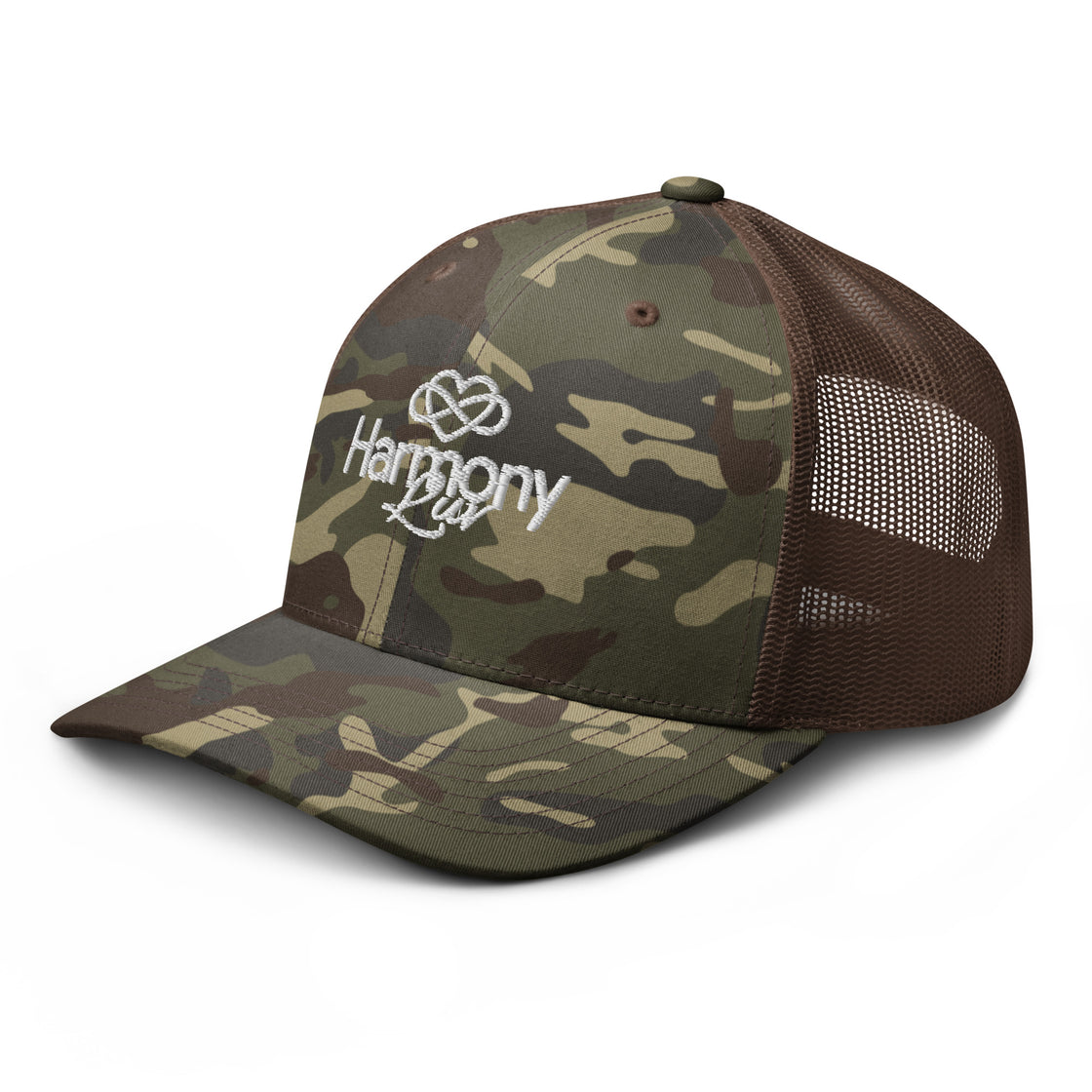 Harmony Luv Camo Trucker Hat