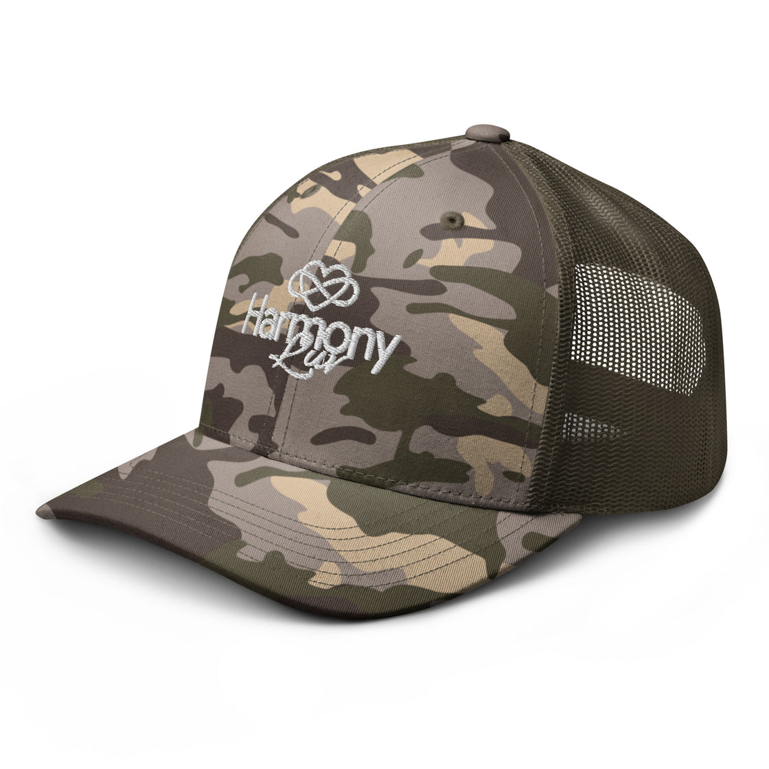 Harmony Luv Camo Trucker Hat