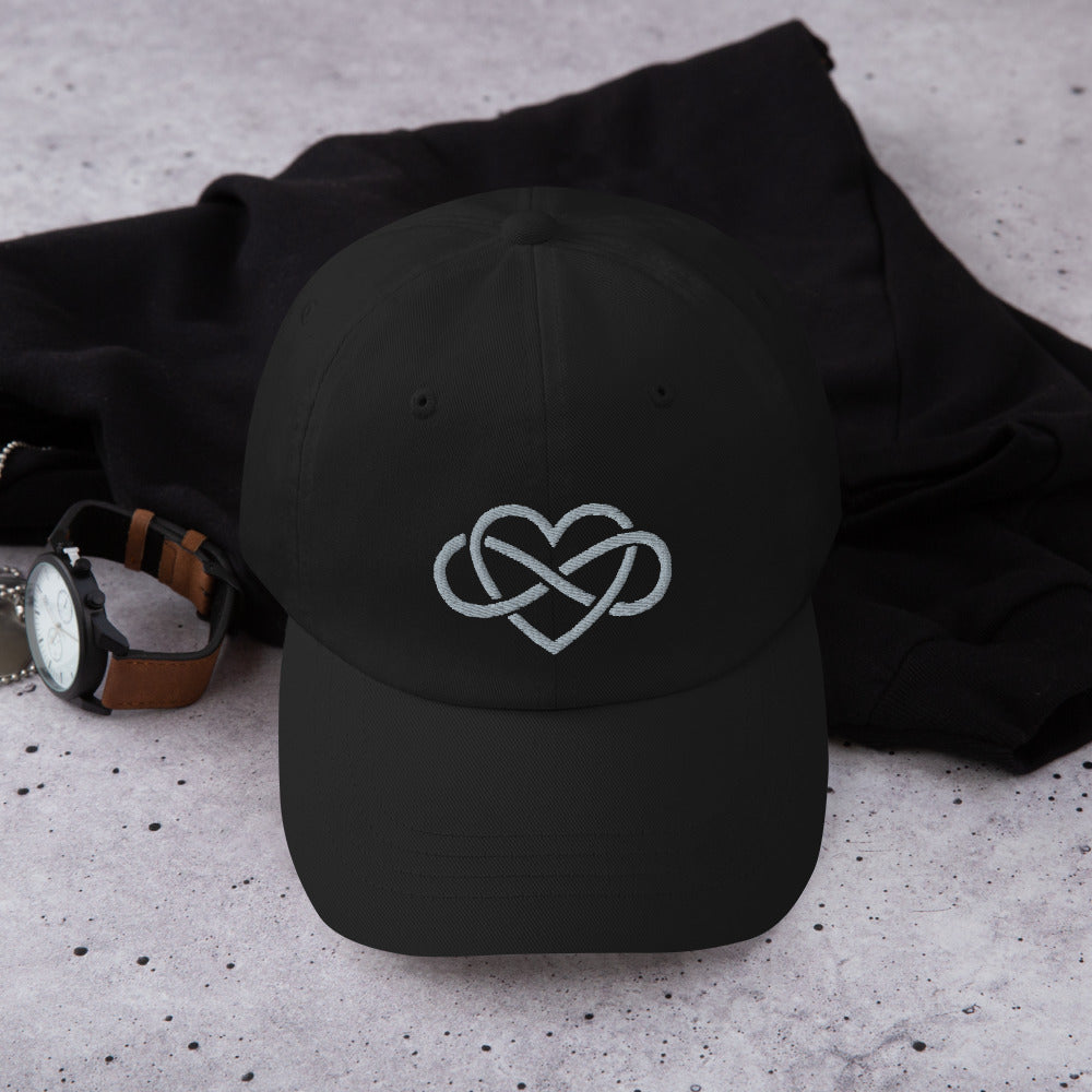 Infinity Heart Embroided Dad Hat By Harmony Luv