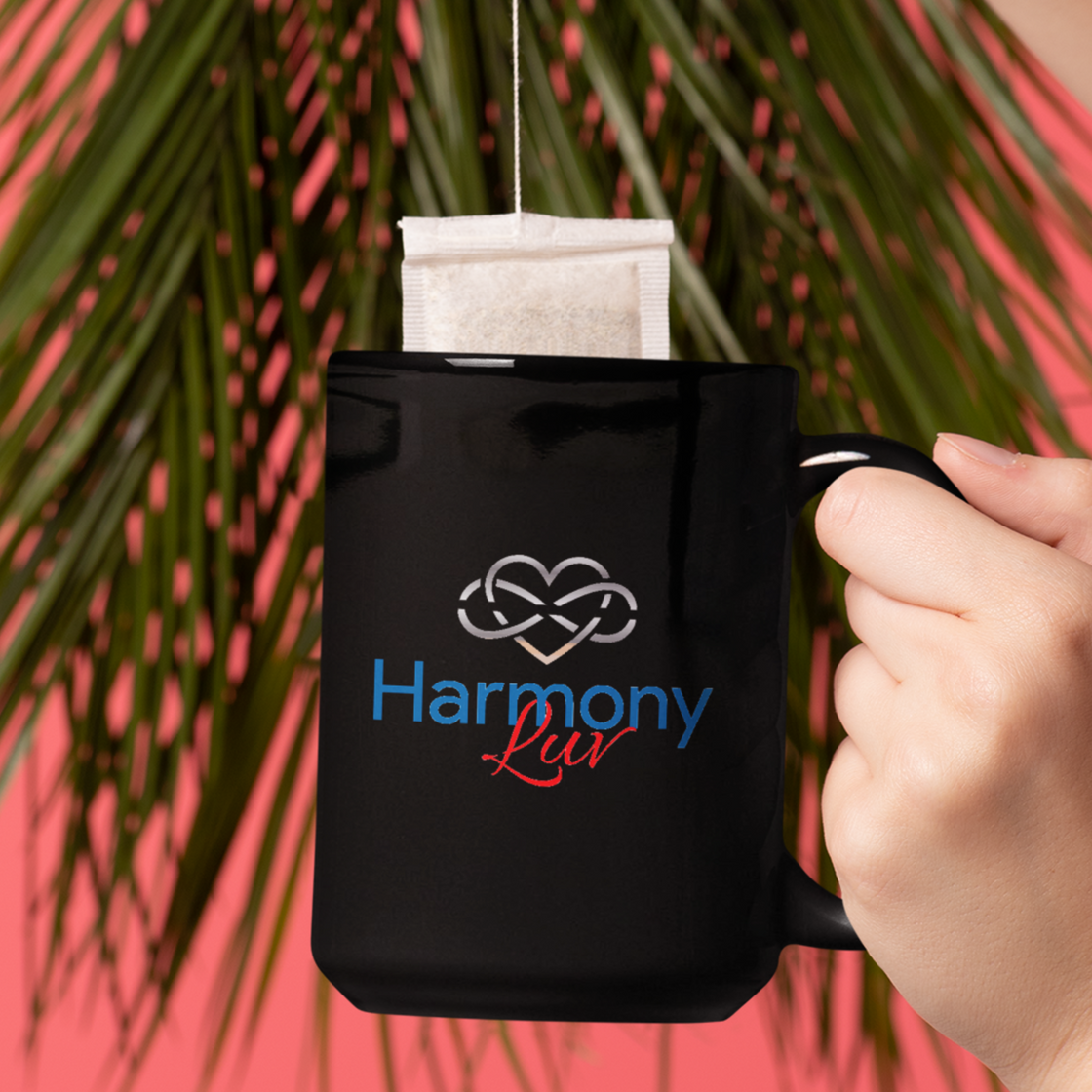 Black Glossy Mug By Harmony Luv