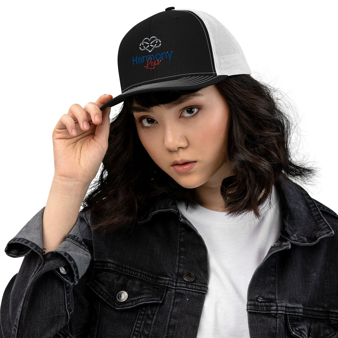 Harmony Luv Embroided Trucker Cap Hats