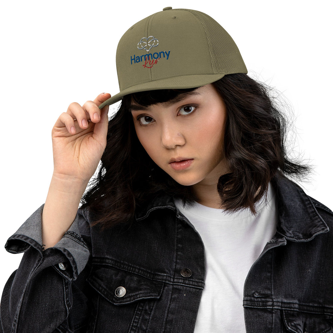 Harmony Luv Embroided Trucker Cap Hats