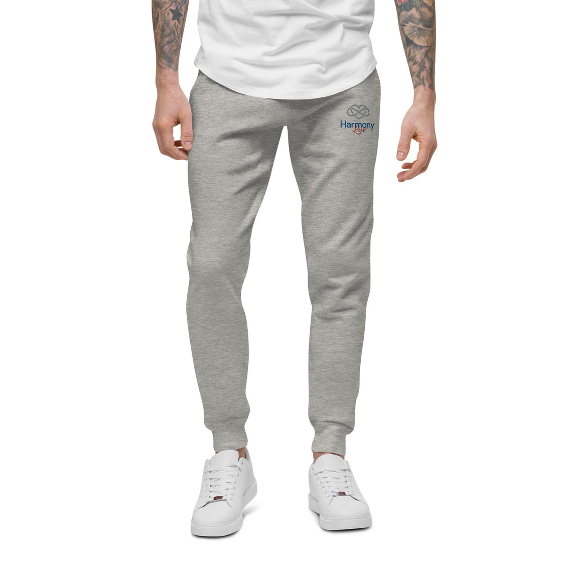 Harmony Luv Embroidered Unisex Sweatpants Carbon Grey / Xs