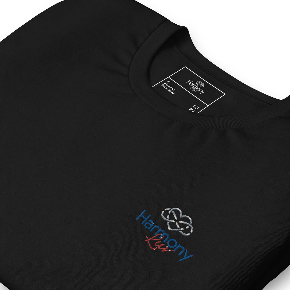 Harmony Luv Embroided Unisex T-Shirt Black / S T-Shit