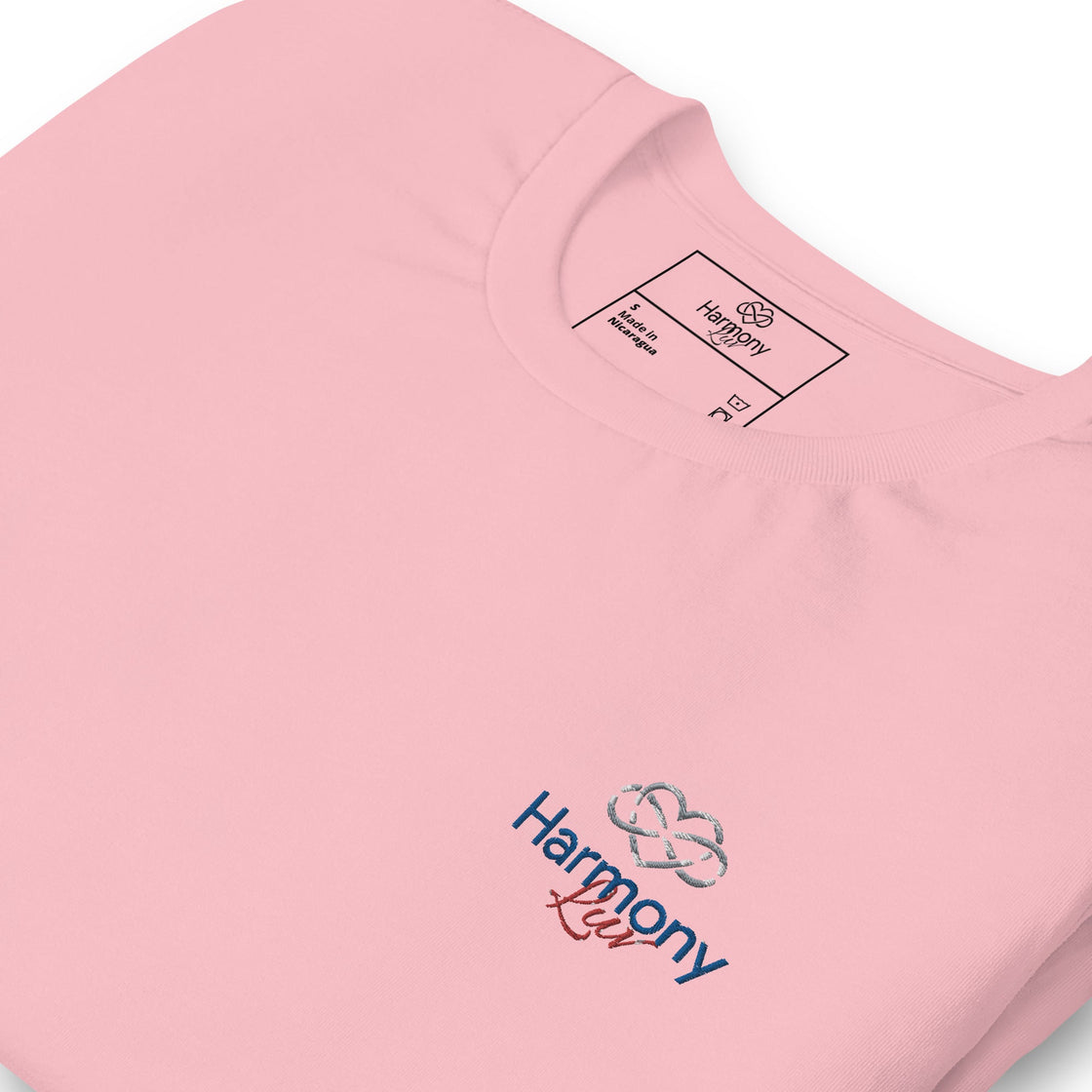 Harmony Luv Embroided Unisex T-Shirt Pink / S T-Shit