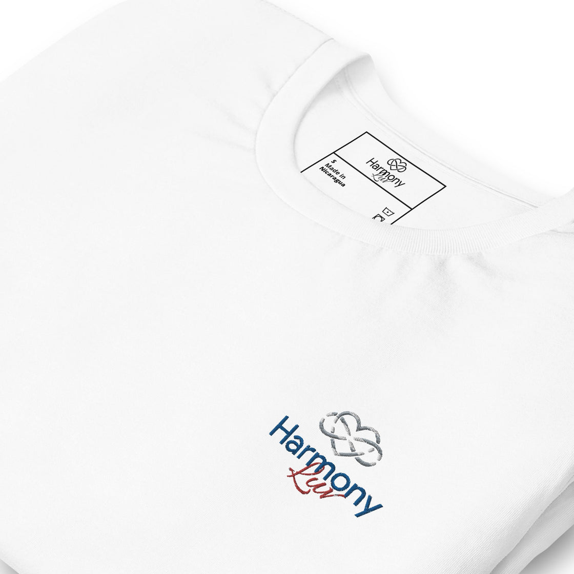 Harmony Luv Embroided Unisex T-Shirt White / S T-Shit